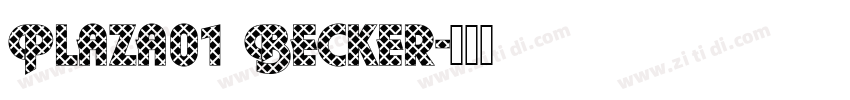 Plaza01 Becker字体转换